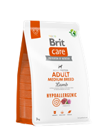 Brit Care Orta Irk Yetişkin Köpekler İçin, Tek Proteinli, Hipoalerjenik, Kuzu Etli Kuru Mama 3 kg 1