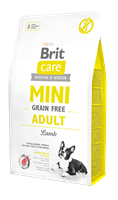 Brit Care Mini Irk Yetişkin Köpekler İçin, Tahılsız, Hipoalerjenik Kuzu Etli Kuru Mama 7 kg 1