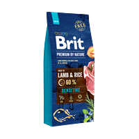 Brit Premium By Nature Hassas Sindirime Sahip Köpekler İçin, Kuzu Etli Kuru Mama 15 kg 1