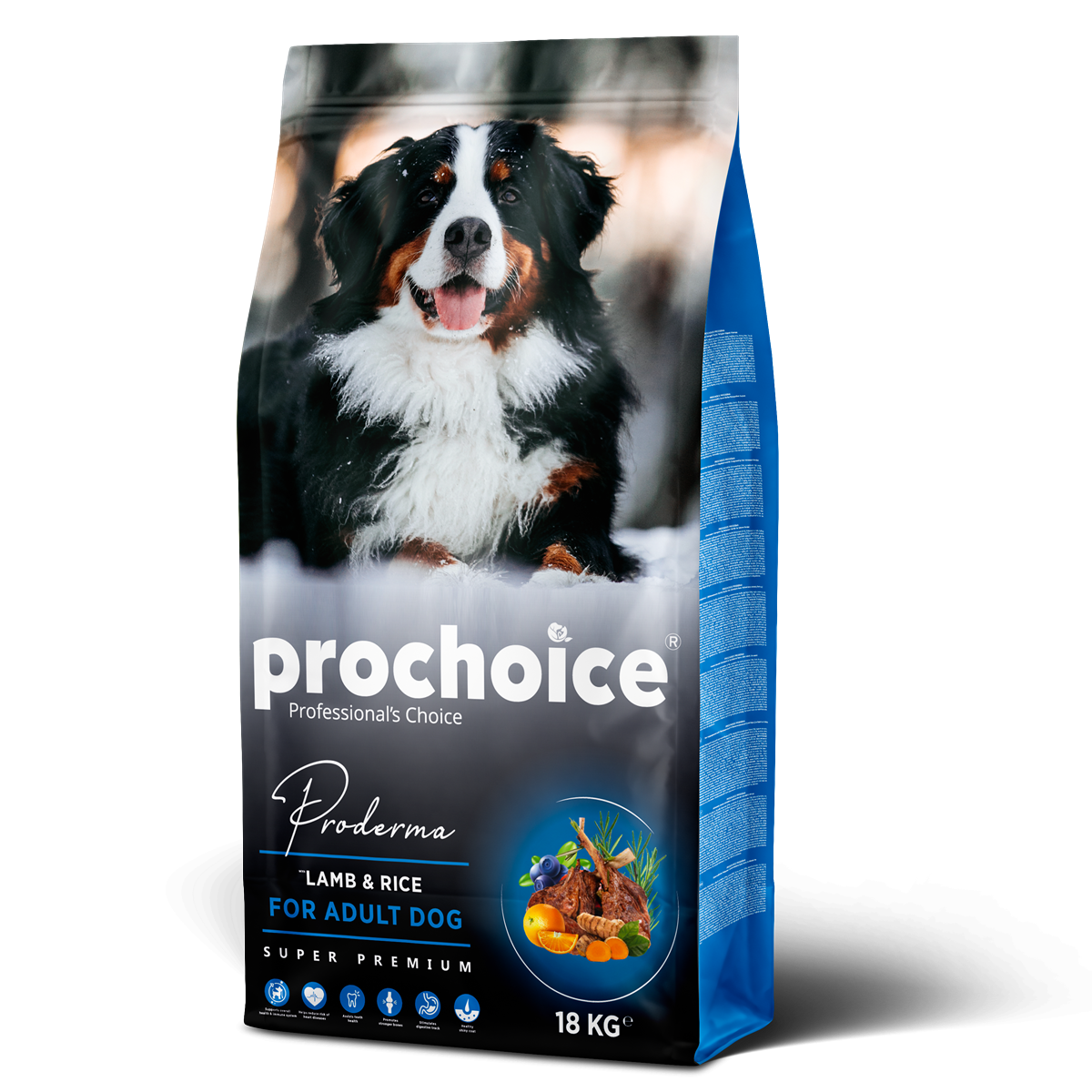 Prochoice Yetişkin Köpekler İçin, Hipoalerjenik, Kuzu Etli Ve Pirinçli Kuru Mama 18 kg 1