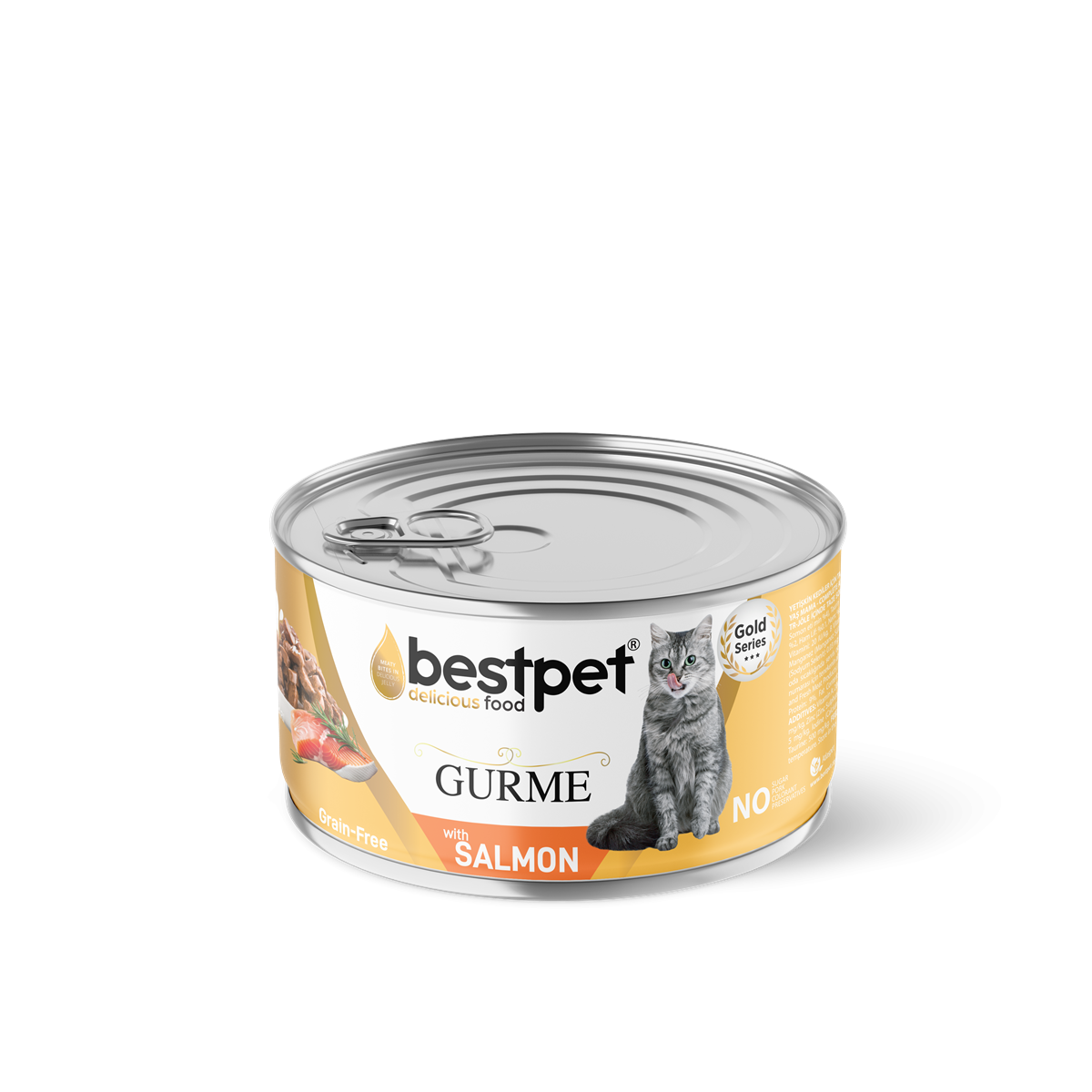 Bestpet Yetişkin Kediler İçin Tahılsız, Jöle İçinde Somon Balıklı Yaş Mama 85 gr 1