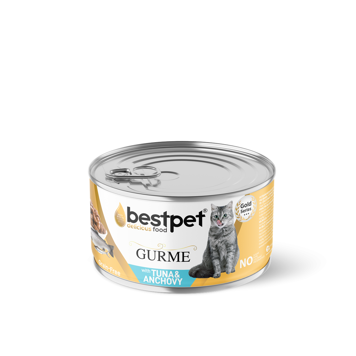 Bestpet Yetişkin Kediler İçin Tahılsız, Jöle İçinde Tuna Balıklı Yaş Mama 85 gr 1