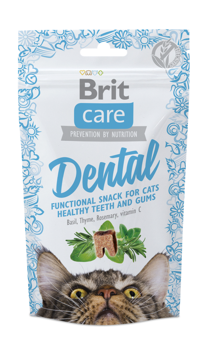 Brit Care Sağlıklı Dişler Ve Diş Etleri İçin, Tahılsız, Fonksiyonel Kedi Ödülü 50 gr 1