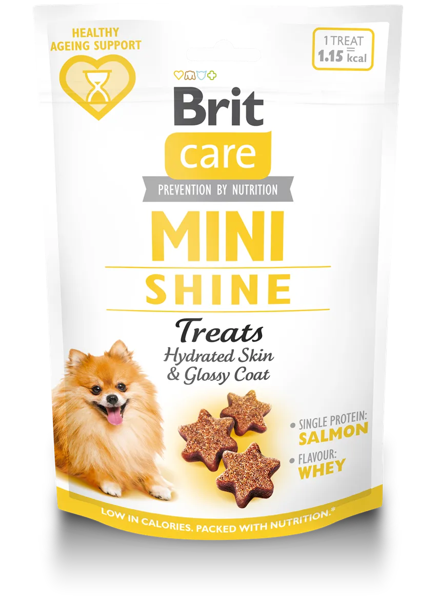 Brit Care Mini Irk Köpekler İçin Cildin Nemli Kalmasına ve Tüylerin Parlaklığının Korunmasına Yardımcı Yarı Nemli Fonksiyonel Ödül 50 gr 1