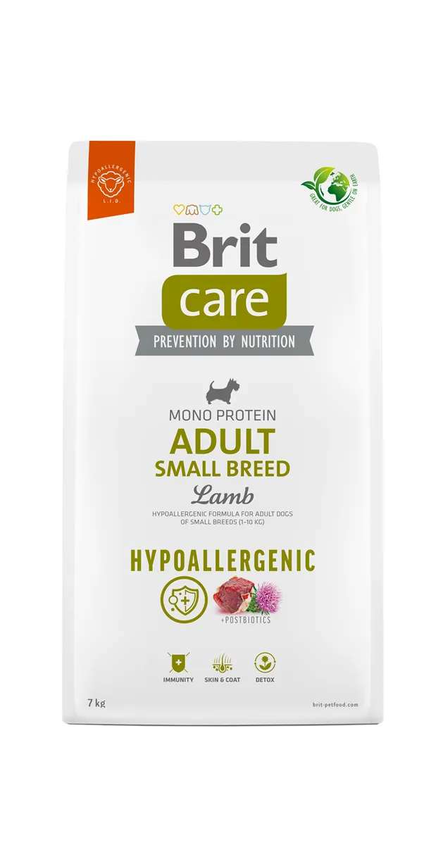 Brit Care Küçük Irk - Yetişkin Köpekler İçin, Tek Proteinli, Hipoalerjenik, Kuzu Etli Kuru Mama 7 kg 1