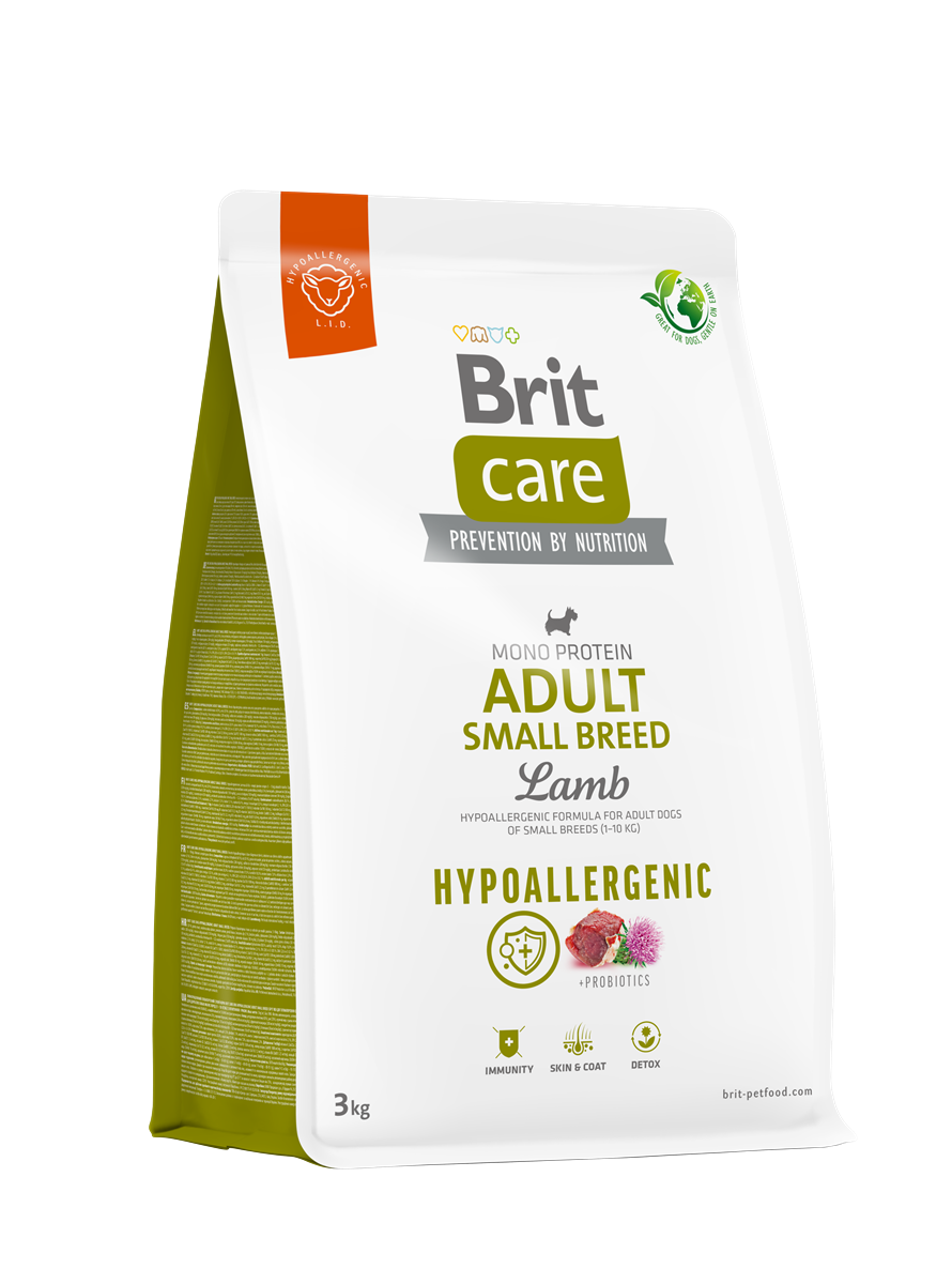 Brit Care Küçük Irk - Yetişkin Köpekler İçin, Tek Proteinli, Hipoalerjenik, Kuzu Etli Kuru Mama 3 kg 1