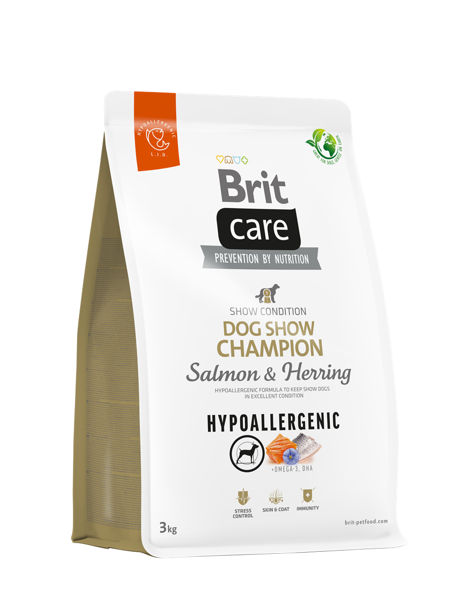 Brit Care Yarışma Köpekleri Kondisyonu İçin, Hipoalerjenik, Somonlu Ve Ringa Balıklı Kuru Mama 3 kg 1