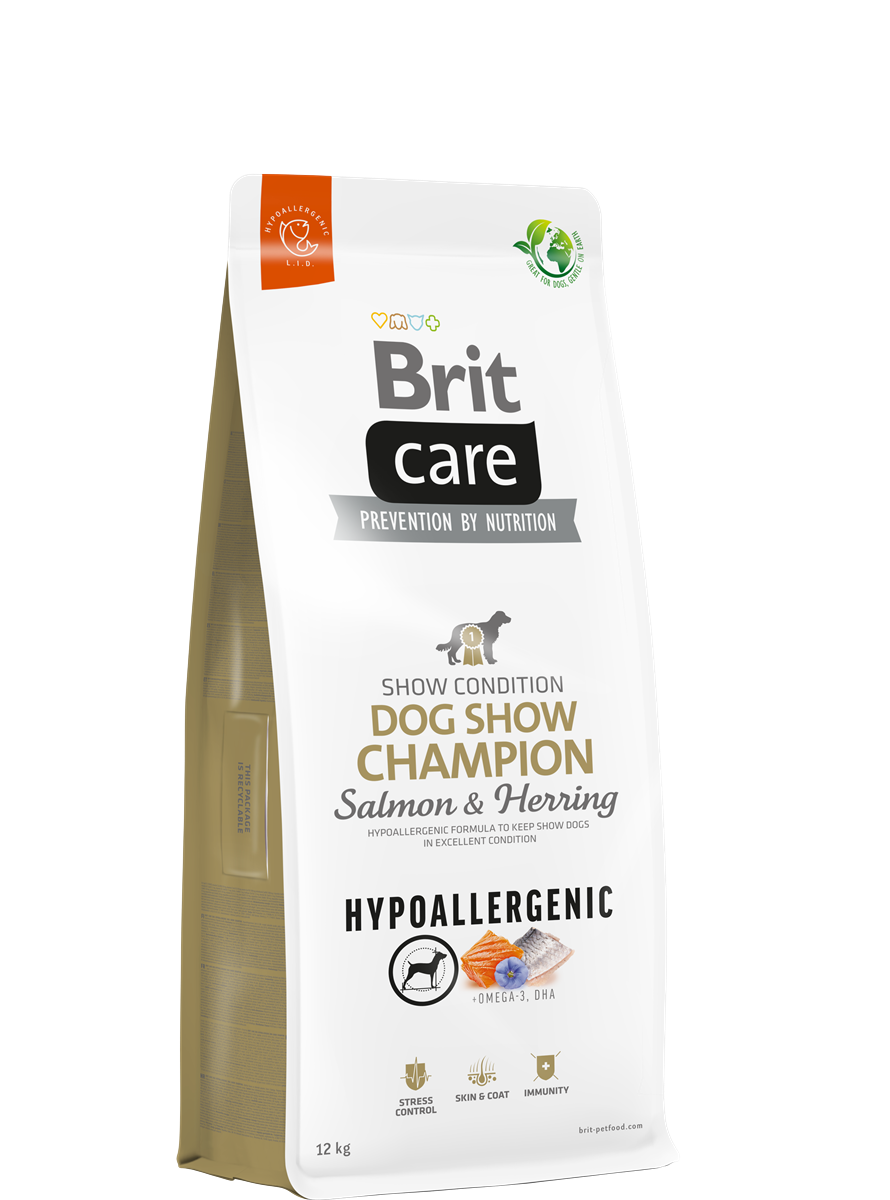 Brit Care Yarışma Köpekleri Kondisyonu İçin, Hipoalerjenik, Somonlu Ve Ringa Balıklı Kuru Mama 12 kg 1