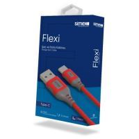 Simex Universal Type C SPK-09 Flexi 1 meter Data Cable Kirmizi - 6