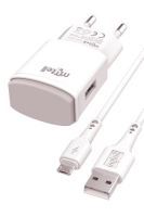 Mytell Micro MY-C10 Thunder 2in1 2000 mAh Charging Set Beyaz Gri - 1