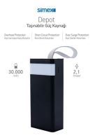 Simex S-29 Depot  30000mAh Power Bank Siyah - 4