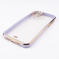 Jopus iPhone 12 JS-273 Stone  Silikon Kilif Lila - 6