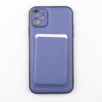 Jopus iPhone 11 JS-275 Gravity Cüzdanli Silikon Kilif Açik Mavi - 2