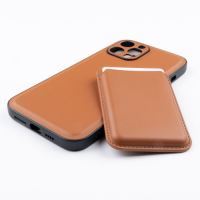 Jopus iPhone 12 Pro Max JS-275 Gravity Cüzdanli Silikon Kilif Kahverengi - 11