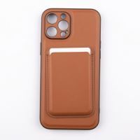 Jopus iPhone 12 Pro Max JS-275 Gravity Cüzdanli Silikon Kilif Kahverengi - 12