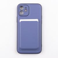 Jopus iPhone 12 JS-275 Gravity Cüzdanli Silikon Kilif Açik Mavi - 2