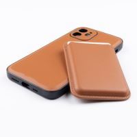 Jopus iPhone 12 JS-275 Gravity Cüzdanli Silikon Kilif Kahverengi - 11