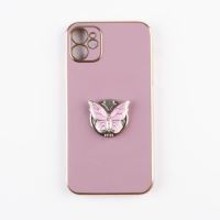 Jopus iPhone 11 JS-280 Butterfly  Silikon Kilif Mor - 1