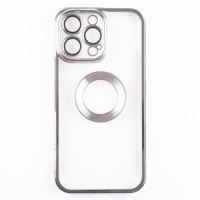 Jopus iPhone 14 Pro Max JS-288 Globe  Silikon Kilif Gümüş - 31