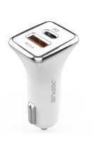 Jopus Universal  JO-A7 Troff PD 3.0 20W USB / PD Qc 3.0 18W Araç Sarji Beyaz - 2