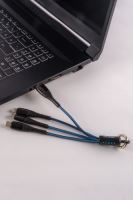 Jopus Micro / Type C / Lightning JO-SK01  Sarj Kablosu Mavi - 2