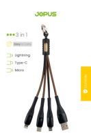 Jopus Micro / Type C / Lightning JO-SK01  Sarj Kablosu Yesil - 13