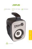 Jopus Carpo   Radyolu  Bluetooth Hoparlör Siyah - 5