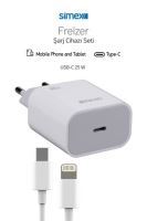 Simex iPhone Lightning SPS-11 Felione Pd / 25W Sarj Seti Beyaz - 5