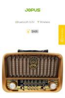 Jopus Morrina III   Bluetoothlu Radyolu Bluetooth Hoparlör Bordo - 5