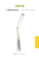 Jopus Ambiente   Bluetoothlu Masa Üstü Lambalı Bluetooth Hoparlör Beyaz - 5