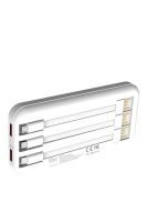Simex S-33 W-Power 22,5W 10000mAh Power Bank Dahili Kablolu Beyaz - 2