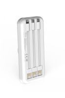 Simex S-33 W-Power 22,5W 10000mAh Power Bank Dahili Kablolu Beyaz - 3