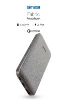 Simex S-37 Fabric 22,5W/PD 10000mAh Power Bank Gri - 3