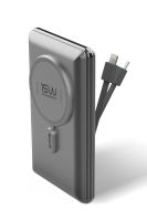 Simex S-38 Polite 22,5W 10000mAh Power Bank Dahili Kablolu Gri - 3