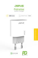 Jopus Universal JO-PD03 Pairwise USB / PD 20W Sarj Cihazi Beyaz - 2
