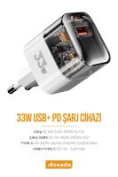 Azeada  PD-A88  33W Sarj Cihazi Beyaz - 4