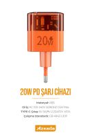 Azeada  PD-A31  20W Sarj Cihazi Turuncu - 9