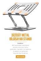 Azeada Laptop Standı AZ-T07 Gri - 5