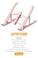 Azeada Laptop Standı AZ-T05 Pembe - 4