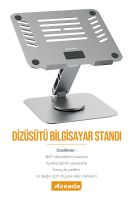 Azeada Tablet Standi PD-T03 Gri - 5