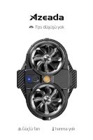 Azeada PD-X53 Universal  Soğutma Fanı Siyah - 5