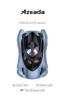 Azeada AZ-X03 Universal  Soğutma Fanı Mavi - 10