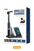 Azeada  PD-X5 Wireless Magsafe ışıklı 15 Watt Sarj Cihazi Siyah - 2