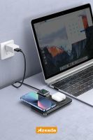 Azeada  PD-W8 Wireless Magsafe 3in 1 15 Watt Sarj Cihazi Siyah - 3