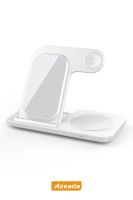 Azeada  PD-W8 Wireless Magsafe 3in 1 15 Watt Sarj Cihazi Beyaz - 6