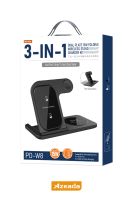 Azeada  PD-W8 Wireless Magsafe 3in 1 15 Watt Sarj Cihazi Beyaz - 7