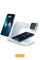 Azeada  PD-W8 Wireless Magsafe 3in 1 15 Watt Sarj Cihazi Beyaz - 8