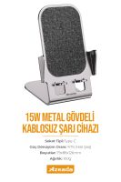 Azeada  PD-W18 Wireless Magsafe 15 Watt Sarj Cihazi Füme - 4