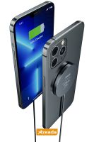 Azeada  PD-W16 Rurı Wireless Magsafe Sarj Cihazi Gri - 3