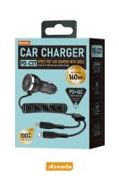 Azeada PD-C37 Kablolu  Araç Şarjı Siyah - 2